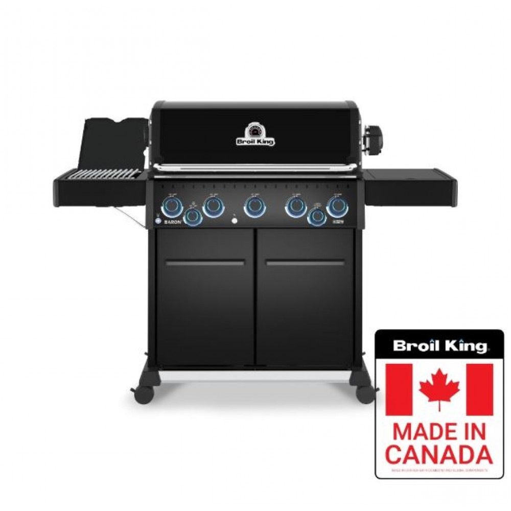 Газовый гриль BARON 590IRX SHADOW с вертелом (возможно доукомплектование до Пеллетного гриля с Smart Wi-Fi системой) Broil King  Арт.678183KZ