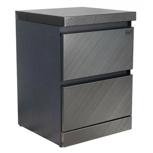 Модуль уличной кухни Стол 600 Штрих с двумя ящиками HELIOS SMART Premium Line Арт.HS-PL-SY600С1